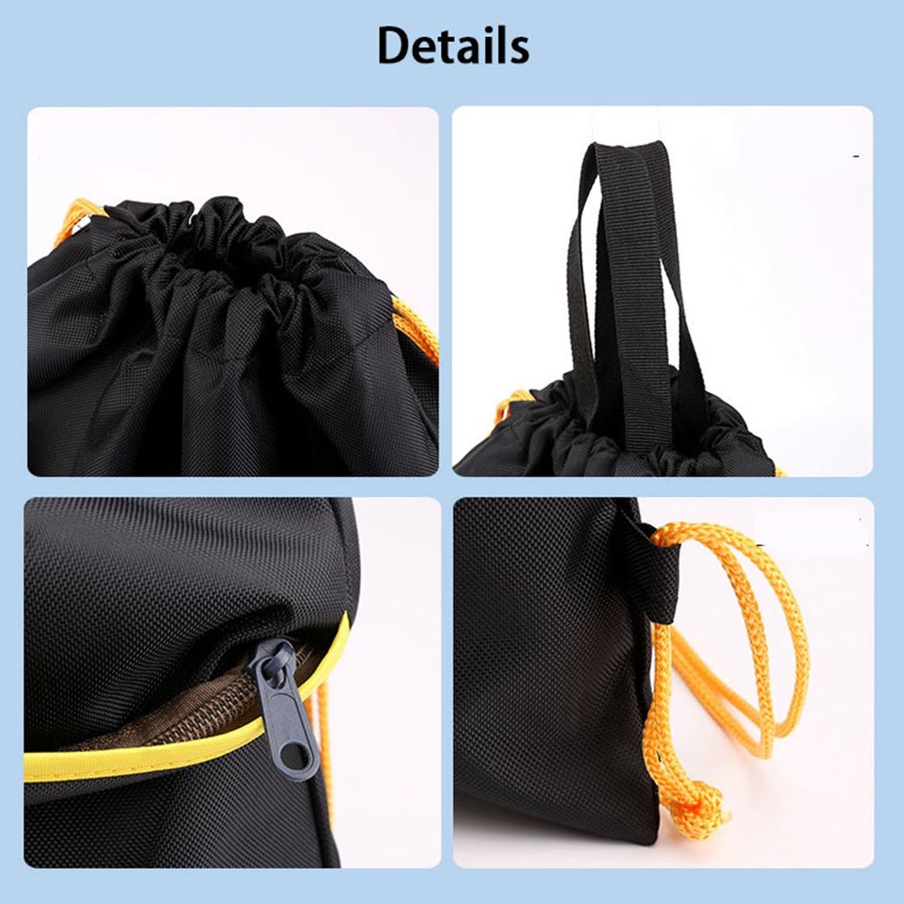 ไนลอนกันน้ำกลางแจ้งกันน้ำกีฬากระเป๋าหูรูดกีฬา Drawstring สองกระเป๋าเป้น้ำหนักเบา