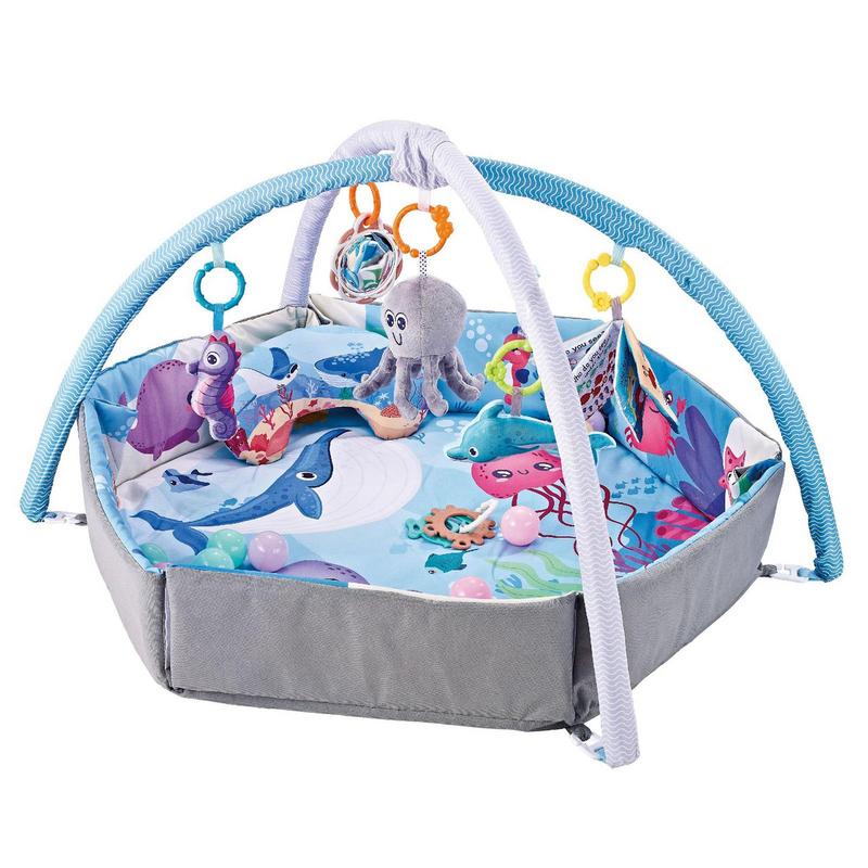 Musical Activity Mats 7-in-1 Breathable Activity Gym Mat For Toddler Gym Newborn Fitness Music Toys Flexible Kids Activity Play