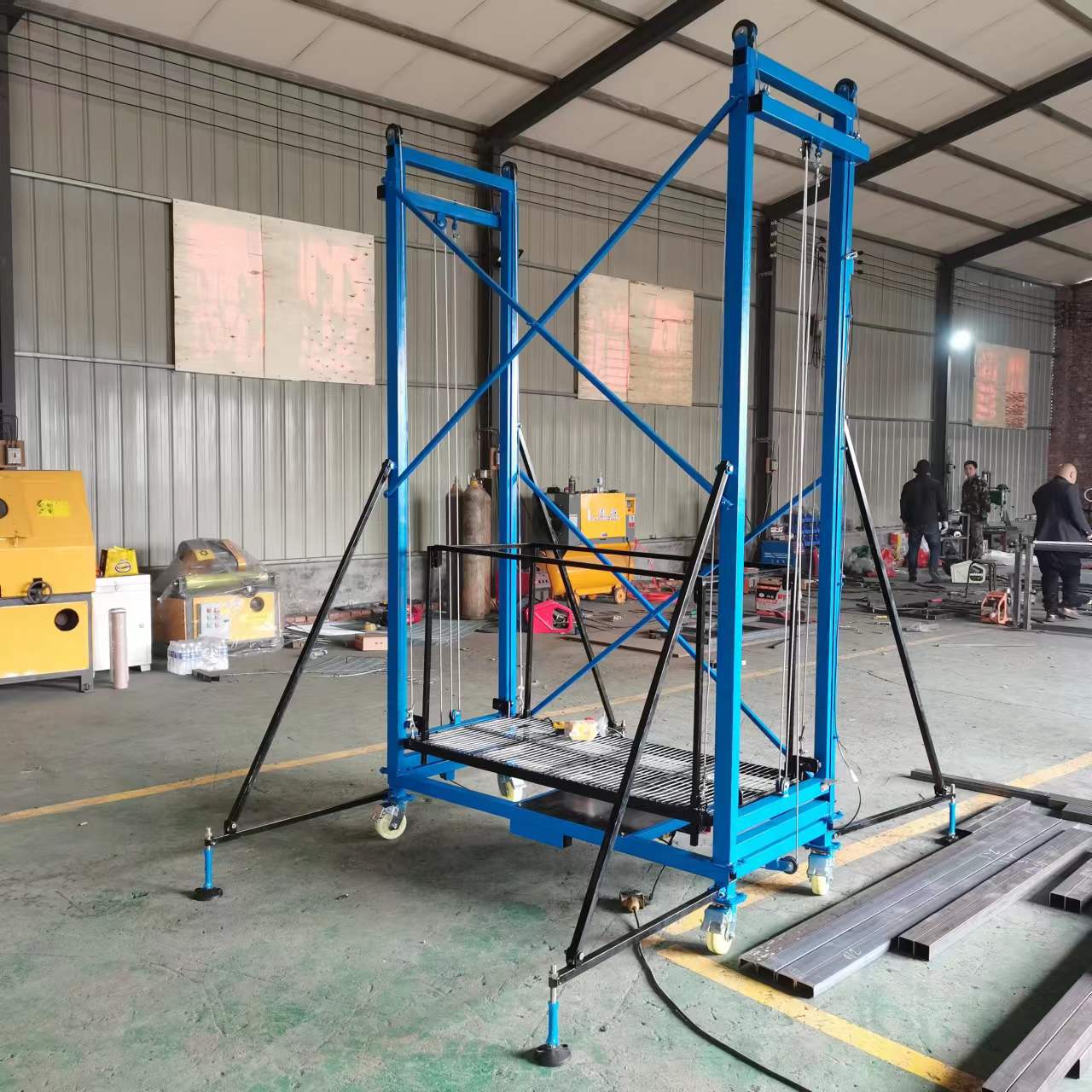 Electric Scaffolding for Construction Decoration Ladder Electric Lifting Scaffold Lift Aluminium Climbing Lift Platform