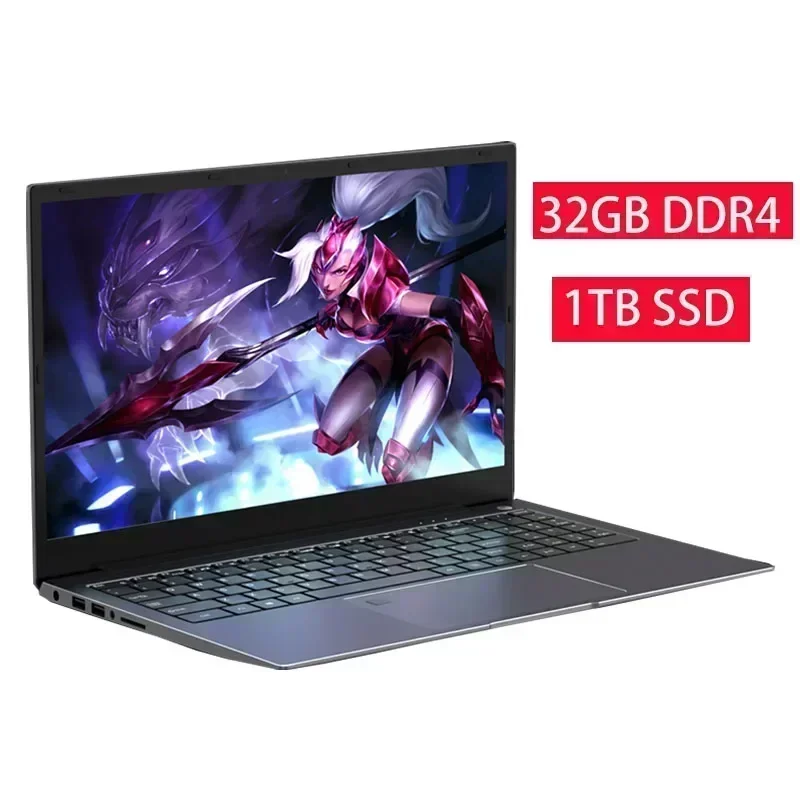GMOLO-el mejor ordenador portátil para juegos, 32GB/16GB, DDR4 RAM, Intel I7, CPU Geforce MX450/ Iris Xe, Super Gamer