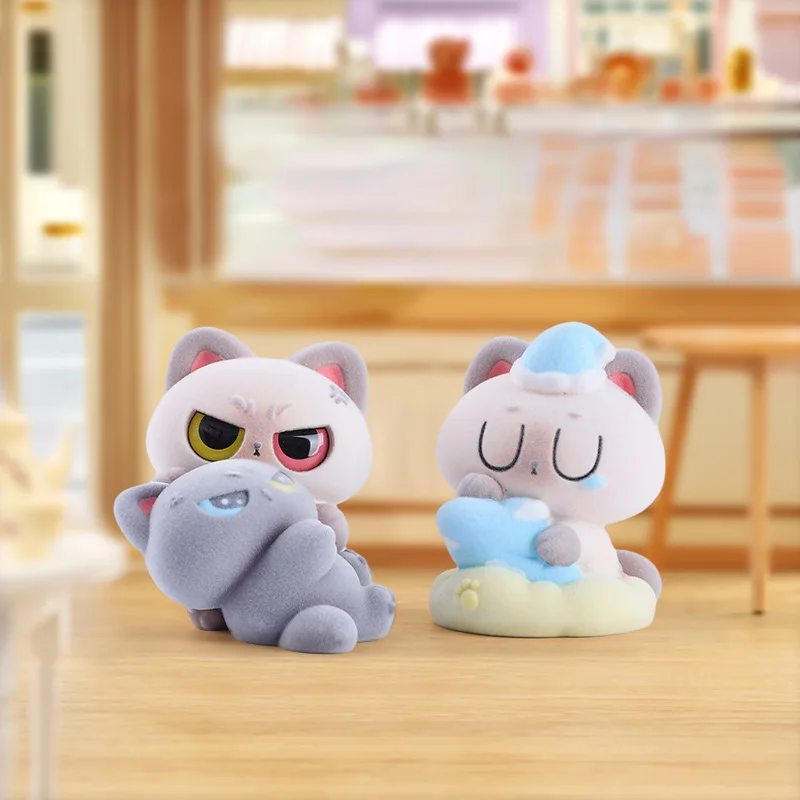 Neue emotional stabile kleine Siam zweite Welle Plüsch Blind Box süße Katze Puppe Desktop Ornament Überraschung Geburtstagsgeschenk Großhandel