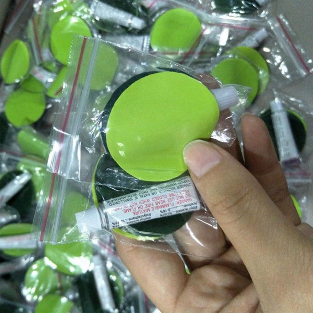 Kit de reparación de parches de pegamento para colchón de aire, inflado de PVC, cama de aire, barco, sofá, círculo de natación, parches de reparación de kayak, 2 juegos