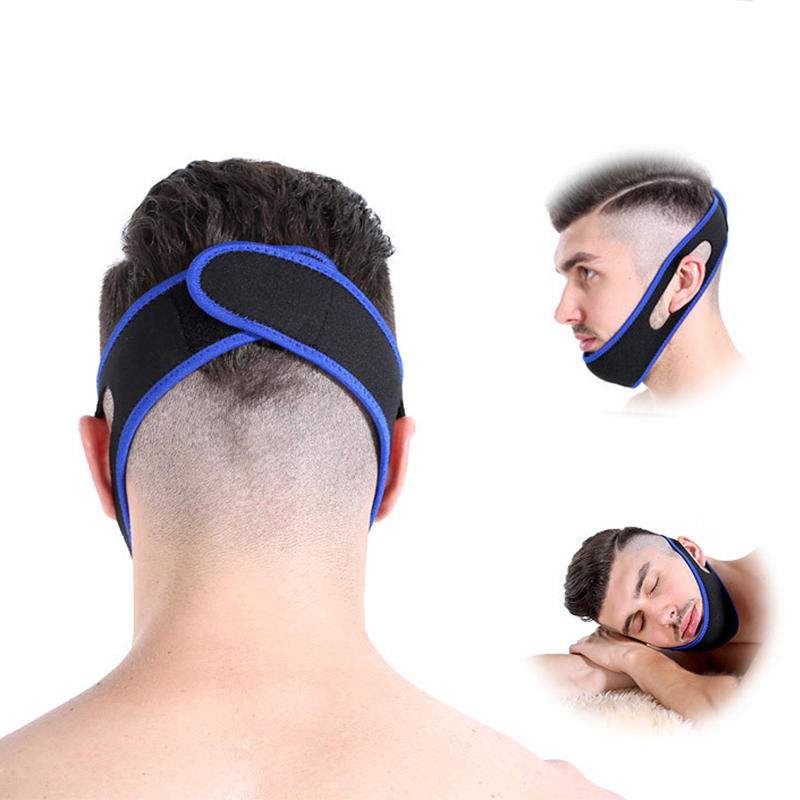 1Pc Cpap Anti Snurk Kin Band Stop Snurken Snurk Riem Slaapmiddel Gereedschap Verstelbare Slaap Apneu Kin Ondersteuning Bandjes Gezondheidszorg