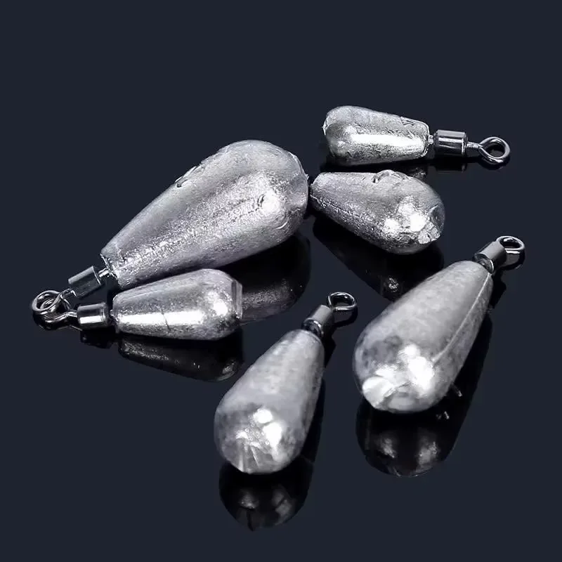 묶음당 10PCs 낚시 무게 봉돌 3.5g 5g 7g 10g 14g 20g 물 투하 추 낚시 태클 액세서리