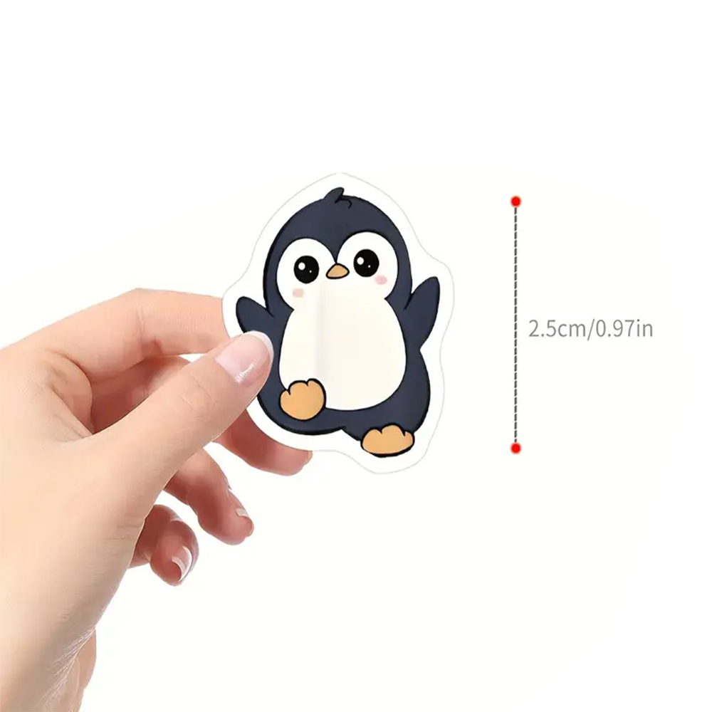 100-500pcs Penguin Animal Stickers Cartoon Removable Notebook Graffiti Sticker Decoration DIY Gift Baking Package Envelope Lable