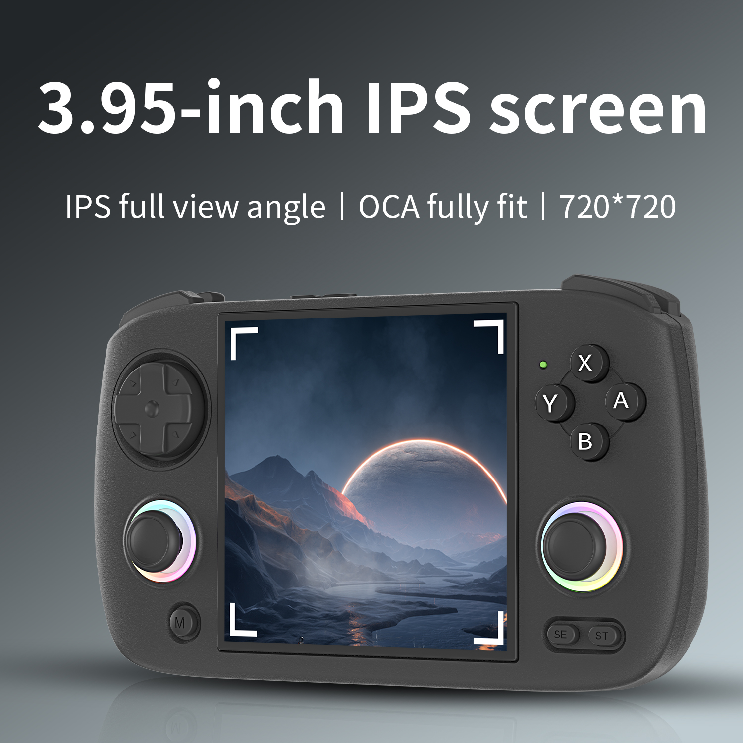 ANBERNIC-consola de juegos portátil RG Cubexx, Retro, pantalla IPS de 3,95 ", 720x720, Linux, 64 bits, compatible con WiFi, Bluetooth, transmisión de videojuegos