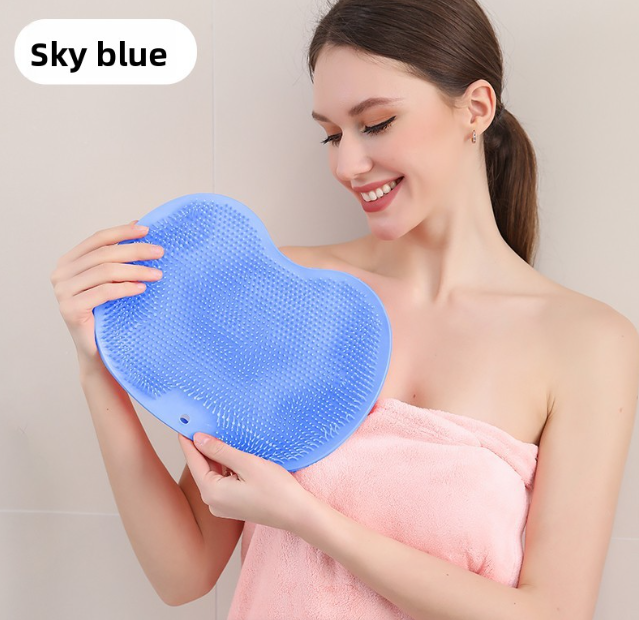 Bath back rubbing magic tool: Silicone anti-slip back pad, foot rubbing pad, silicone foot rubbing magic tool, bathroom foot mas