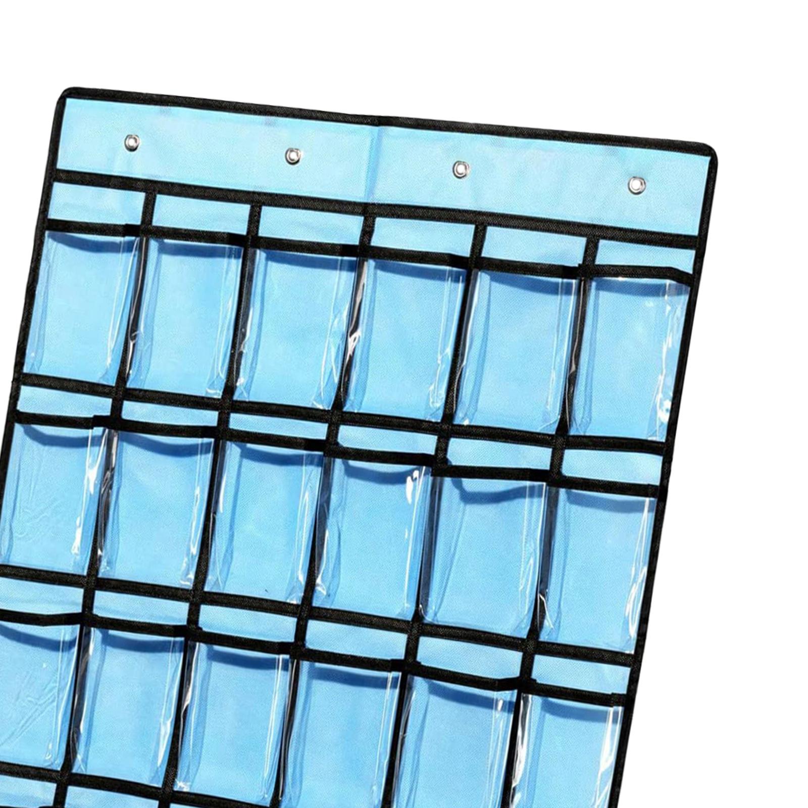 Klassenzimmer-Taschendiagramm, multifunktional, mit Zahlenaufklebern, Taschen-Organizer