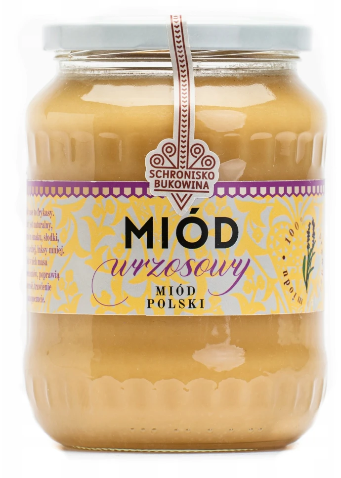 Miód wrzosowy 710 ml/1kg - Schronisko Bukowina