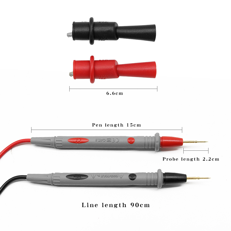 1 Vạn Năng Kỹ Thuật Số Đầu Đo Mềm Mại-Ốp Dẻo Silicone Dây Kim-Đầu Đa Năng Thử Dẫn Với Kẹp Cá Sấu Cho đèn LED Máy Multimetro