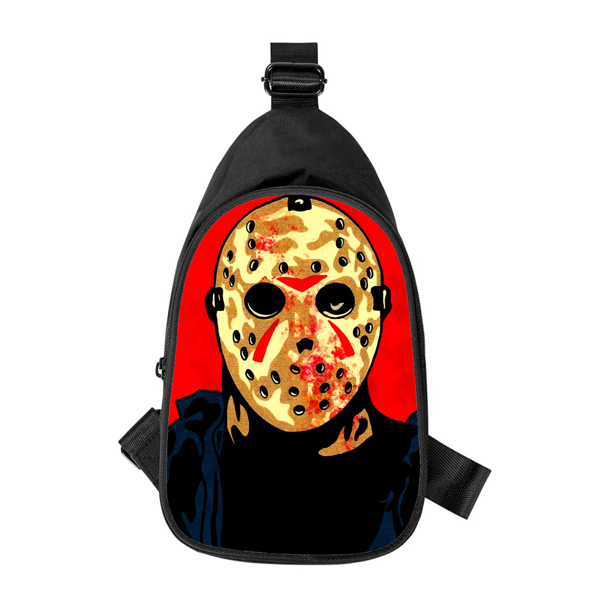 Jason Voorhees 3D-Druck neue Männer Kreuz Brusttasche diagonal Frauen Umhängetasche Ehemann Schule Hüft tasche männliche Brust packung