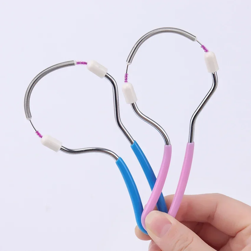 Removedor de pelos faciais para mulheres, removedor de pelos indesejados na parte superior do lábio, queixo, rosto ou pescoço, mola removedora original para cabelos inteiros