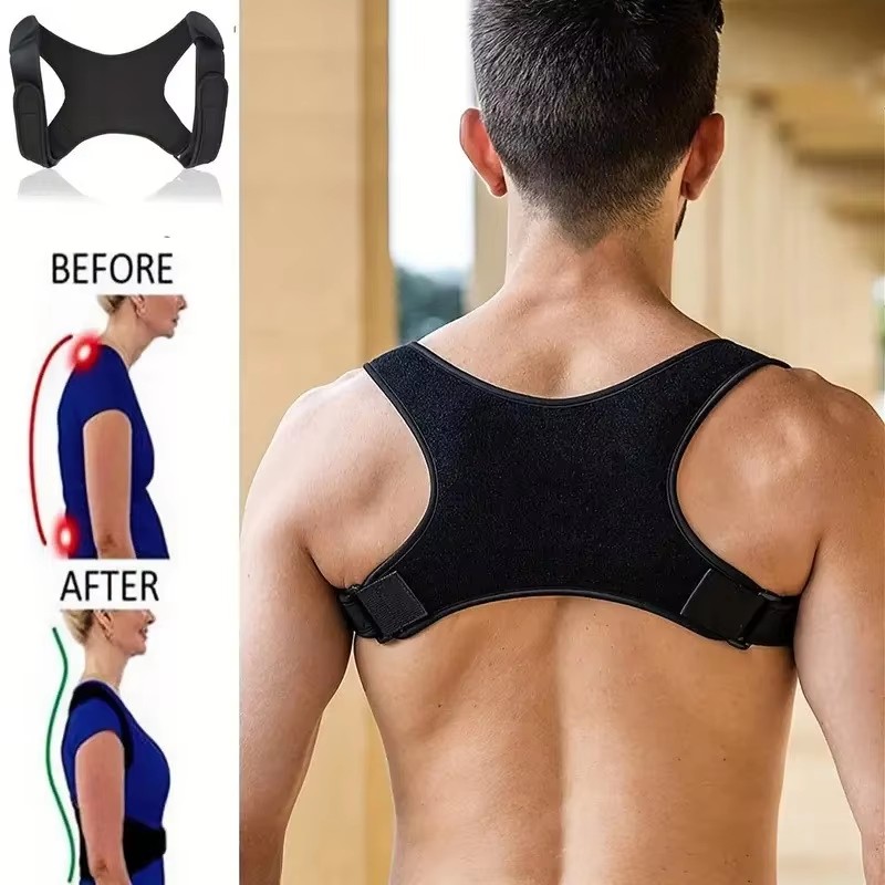 Back Protection Correction Belt, Breathable Hunchback Correction Posture Correction Belt, Diving Material Back Corrector
