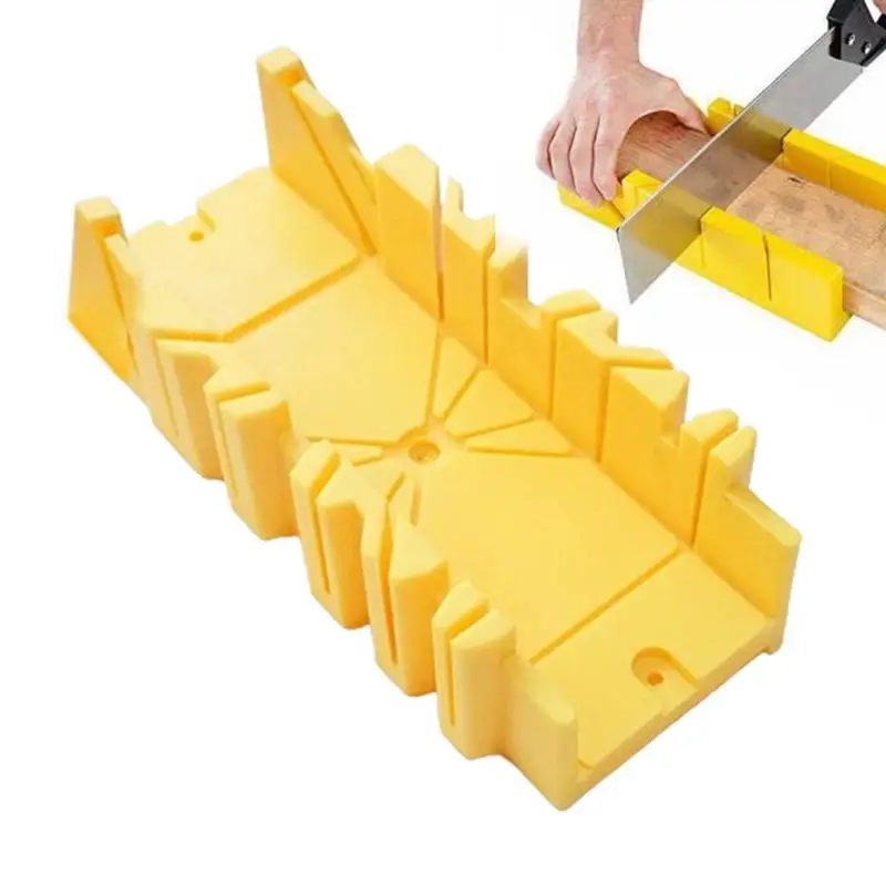 Splicing Saw Box 45 90 Degree Saw Guide Woodworking Miter Box Portable Saw Box Miter Saw Box For Wooden Tile Fixed Screw Hole