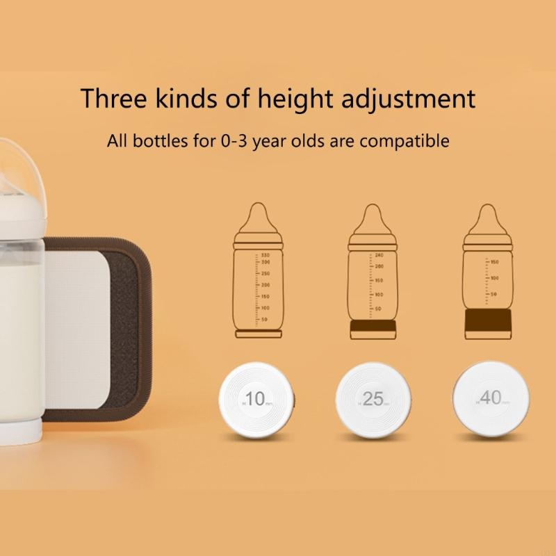 4XFE 充電式バッテリー駆動ボトルミルクウォーマー 忙しい親のためのボトルウォーマー