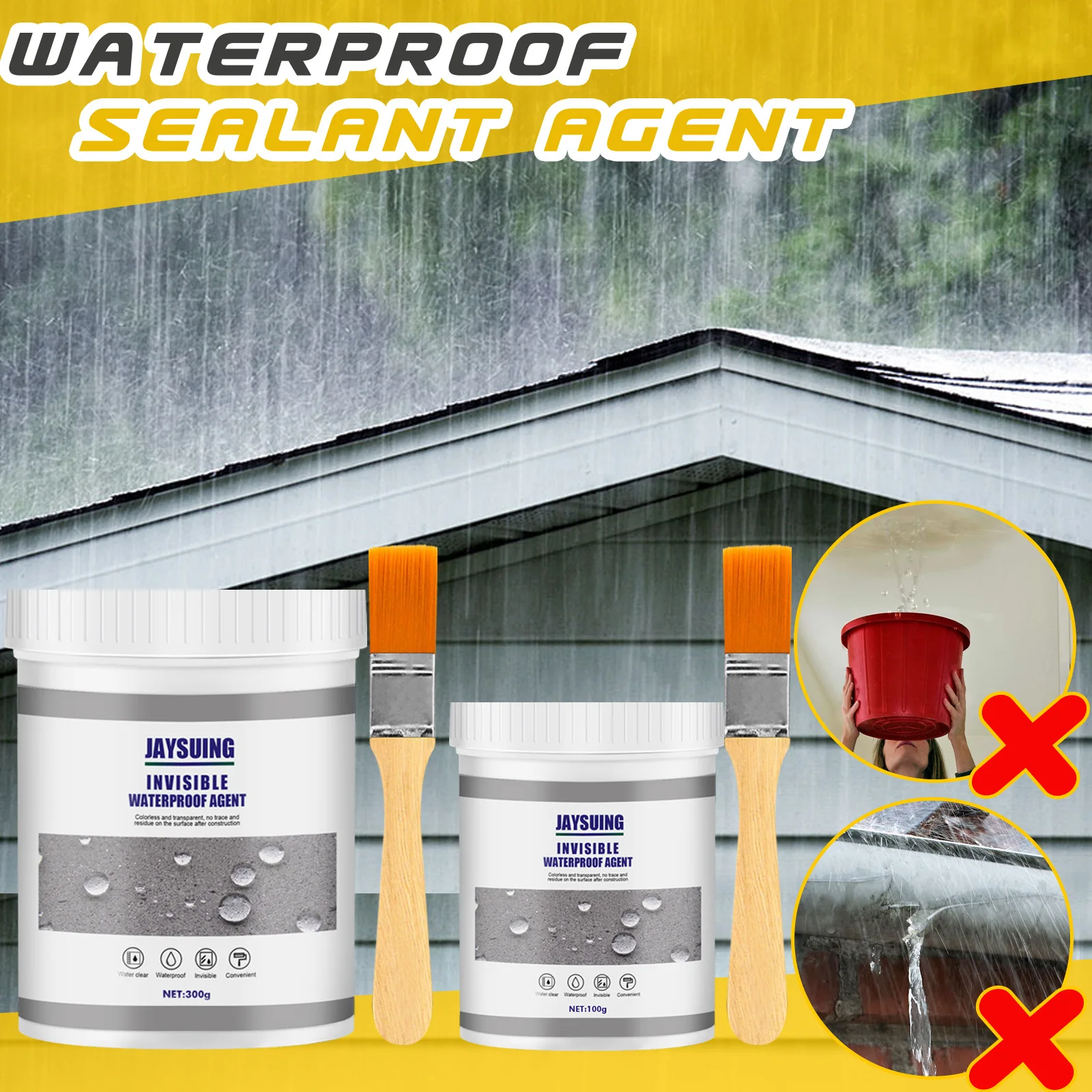 Agente impermeable antifugas para inodoro, Nano pegamento en aerosol, herramientas de reparación de fugas, sellador en aerosol, sellador antifugas, 30/100g/300g