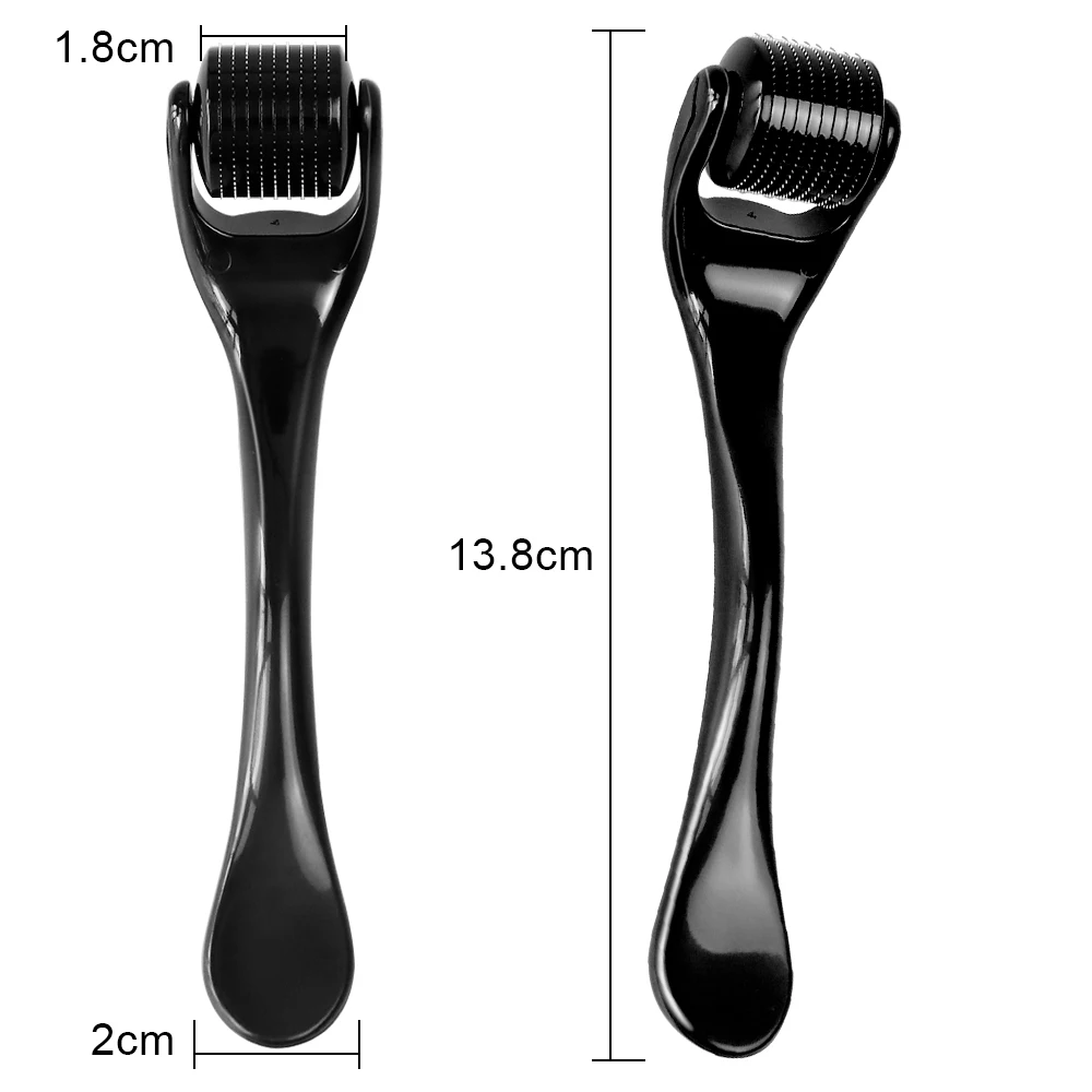 Ds 540 rolo derma para crescimento do cabelo mesoroller barba rosto titânio dermaroller cuidados com a pele micro agulha rolo dermapen