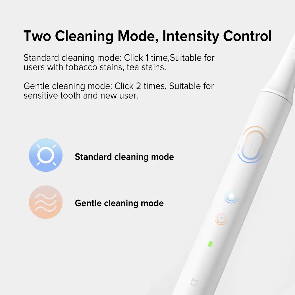 Xiaomi Mijia Âm Bàn Chải Đánh Răng Điện T100 Người Lớn Siêu Âm Bàn Chải Đánh Răng Tự Động USB Chống Nước Răng Bàn Chải Nồi Cơm Điện Từ