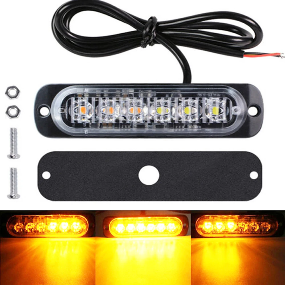 12/24V Led Knipperlicht waarschuwing baken lamp LED Trailer verlichting vrachtwagen van motorfiets Strobe signaal lamp ultradunne baken licht