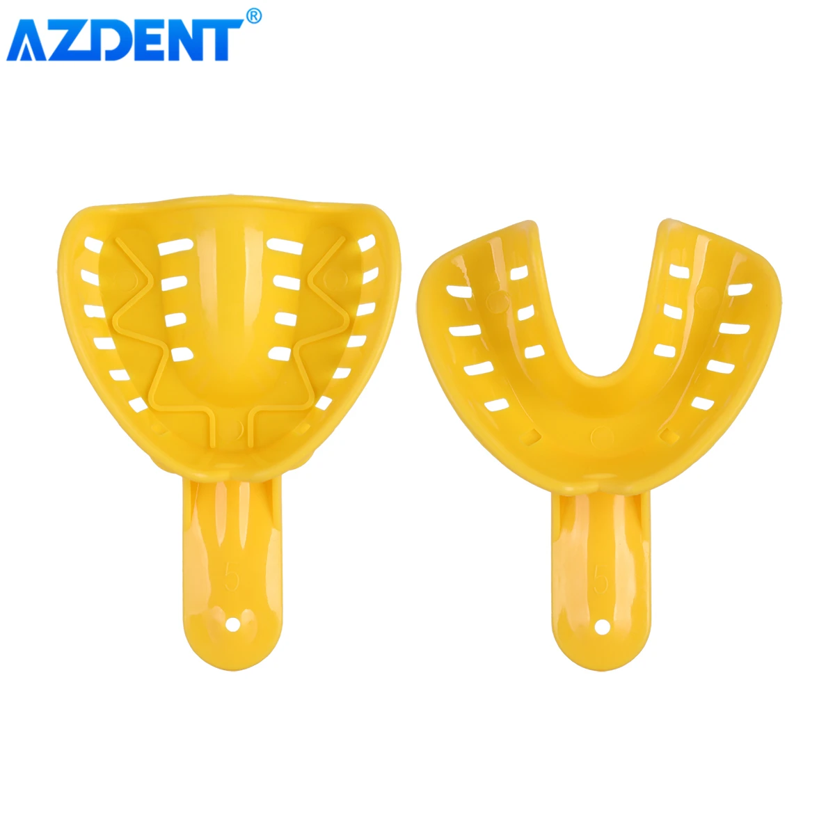 AZDENT 12 Chiếc/Bộ Nha Khoa Ấn Tượng Khay Nhựa Răng Giá Đỡ Khay Đựng Dụng Cụ Autoclavable Dành Cho Trẻ Em, Người Trưởng Thành Nhỏ Giữa Lớn