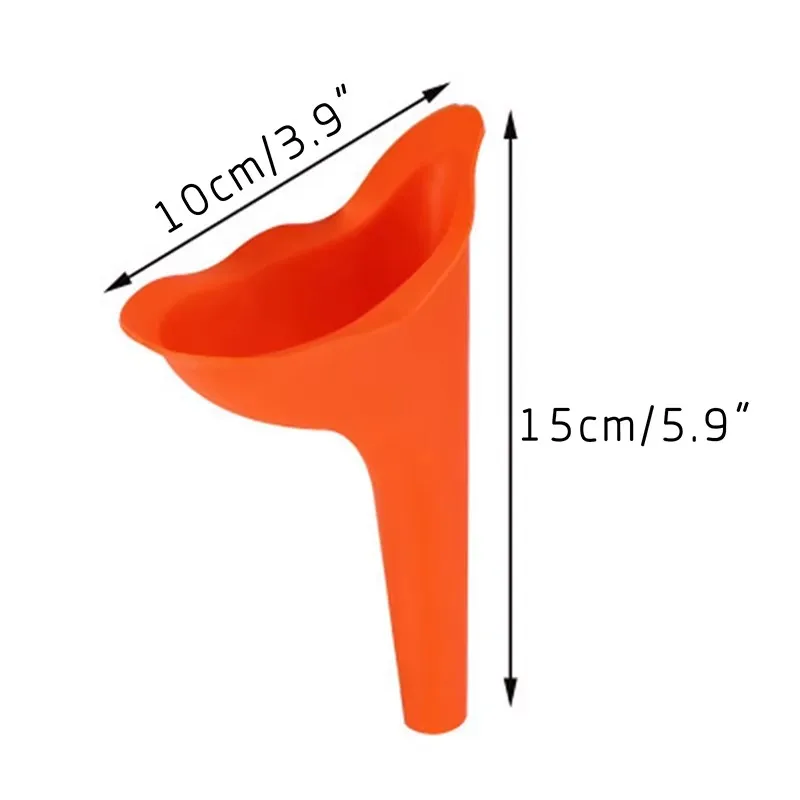 휴대용 여성 엘레강스 여행 변기, 소변 디렉터 깔때기 튜브, 실리콘 소변 장치, 스탠드 업, 2 개