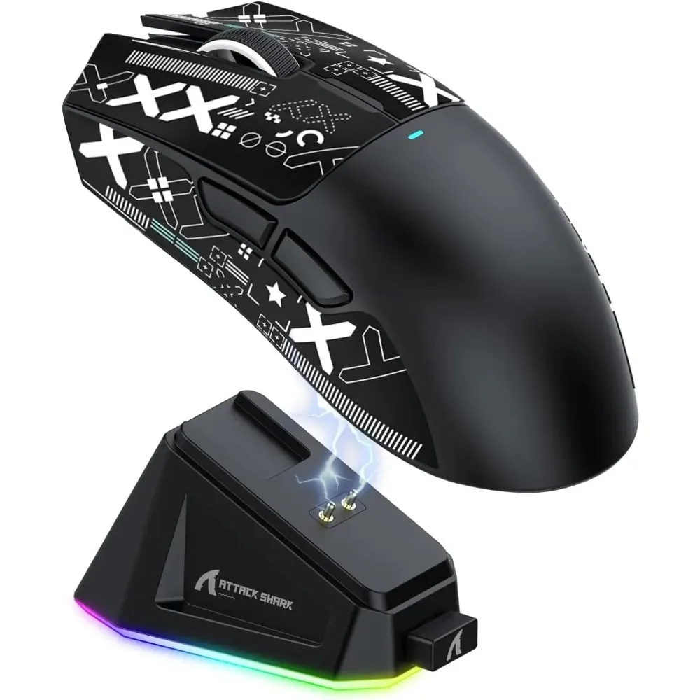 Attack Shark X11 PAW3311 ワイヤレス Bluetooth マウス、2.4G 400IPS RGB PC ゲーミング マウス