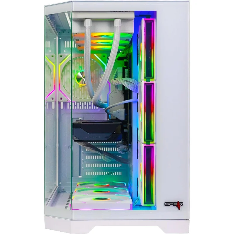 คอมพิวเตอร์เล่นเกม – i7-14700F, RTX 5070 Ti 16GB พร้อมพัดลมระบายความร้อนแบบสามตัว, แรม 32GB DDR5, SSD NVMe 1TB, ระบบระบายความร้อนด้วยน้ำขนาด 360 มม., พาวเวอร์ซัพพลาย 800W, เคส 7 พัดลม ARGB, Wi