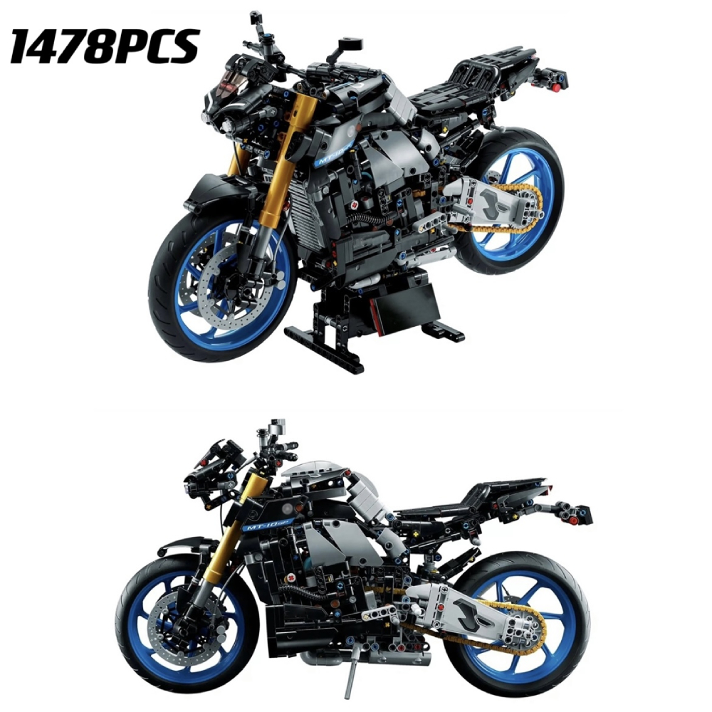 Motocicleta Modelo Building Blocks, Avançado Building Set para Adultos, Tijolos Brinquedos, Veículos Coleção, Presentes, Técnico 42159 MT-10 SP