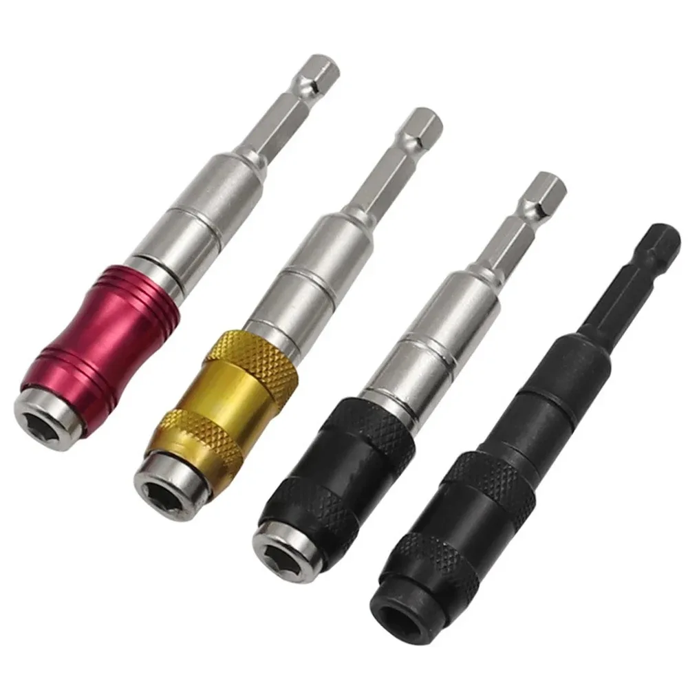 Lục Giác 1/4 "Từ Vít Khoan Đầu Khoan Vít Công Cụ Thay Đổi Nhanh Khóa Bit Giá Đỡ Hướng Dẫn Mũi Tô Vít Xoay
