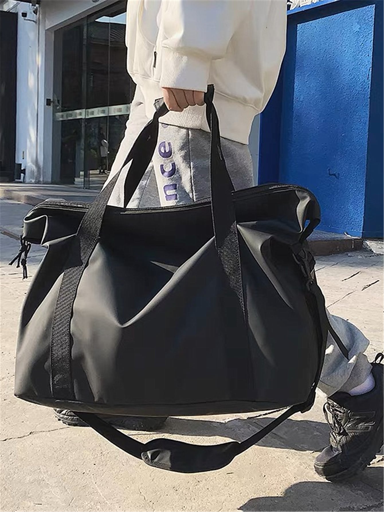 Tragbare Reisetasche, Sport- und Fitnesstasche mit großem Fassungsvermögen, leichte Aufbewahrungsgepäcktasche, Umhängetasche mit einer Schulter