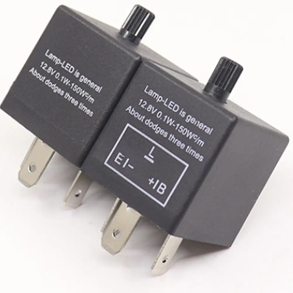 12v 3 pin Adjustable LED Flasher Relay Motorcycle Turn Signal Lights LED Flashing Converter Tool Electronics Regulator Kit