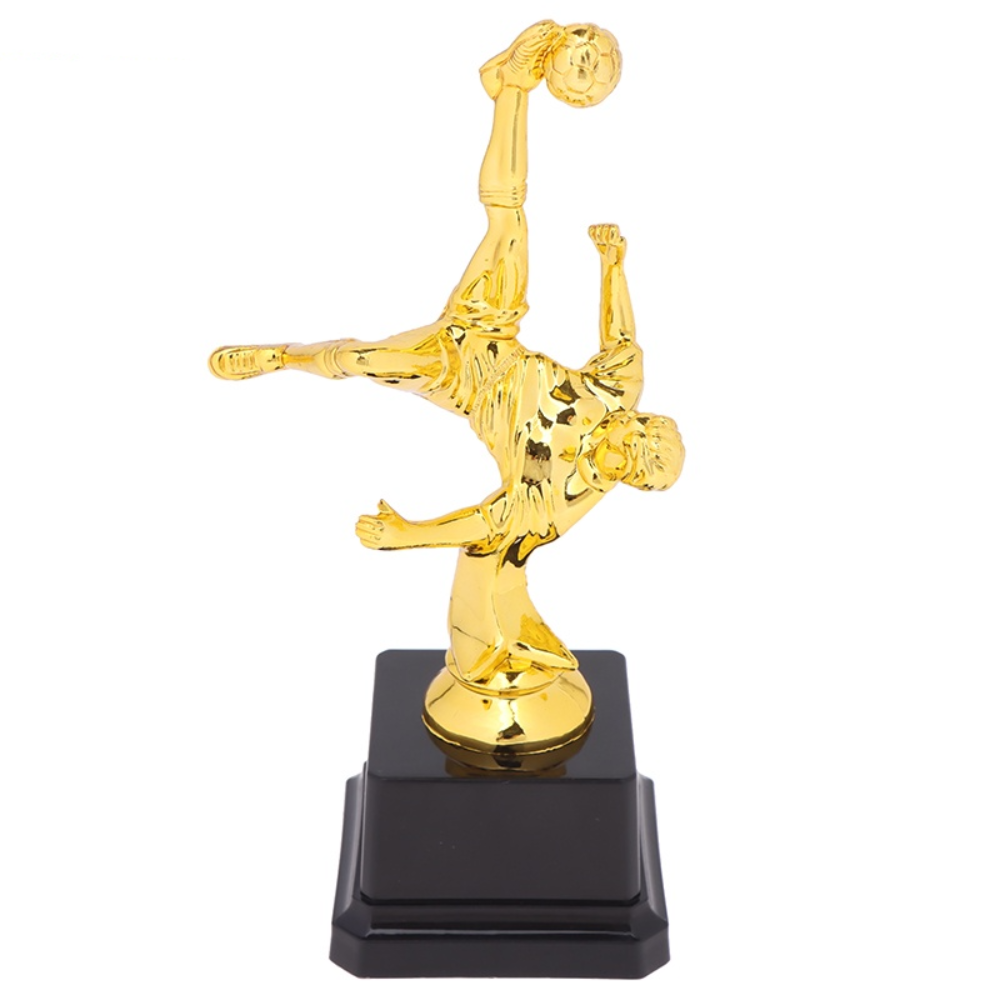 Kinder Gouden Trofee Awards Voetbal Plastic Model Ambachtelijke Souvenirs Competitie Voetbalschool Beloont Voorraad Kleine Prijzenbeker