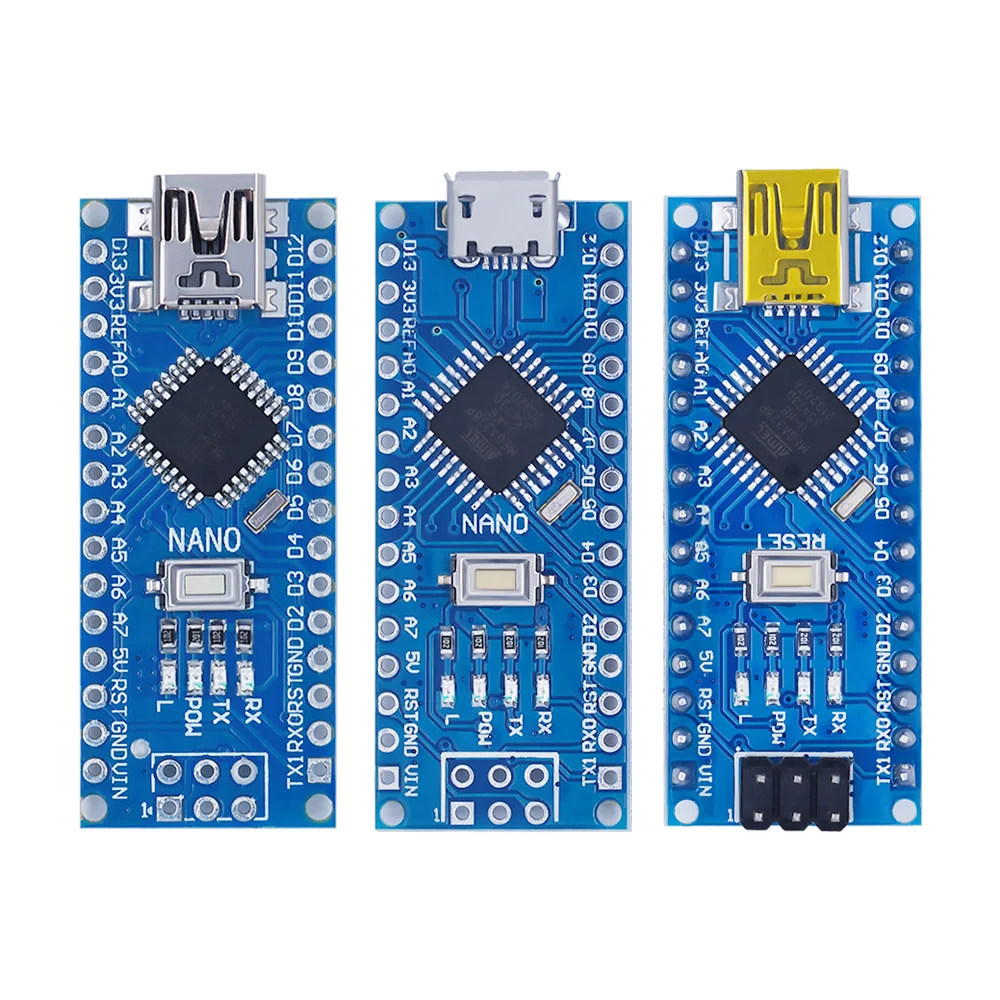 Mini / Type-C / Micro USB Nano 3.0 With the bootloader compatible Nano controller for Frduino CH340 USB driver 16Mhz ATMEGA328P