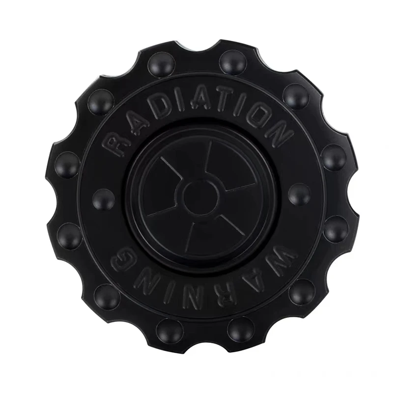 Strahlung Warnung Fidget Slider Spinner EDC Getriebe Hand Spinner Clicker Erwachsene Zappeln Spielzeug ADHS Werkzeug Anti-angst Stress Relief Spielzeug