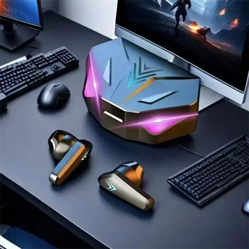 NUOVI X15 TWS Auricolari Bluetooth Wireless Gamer Cuffie 65ms Auricolari a bassa latenza Fone Auricolare Gamer con microfono Vivavoce