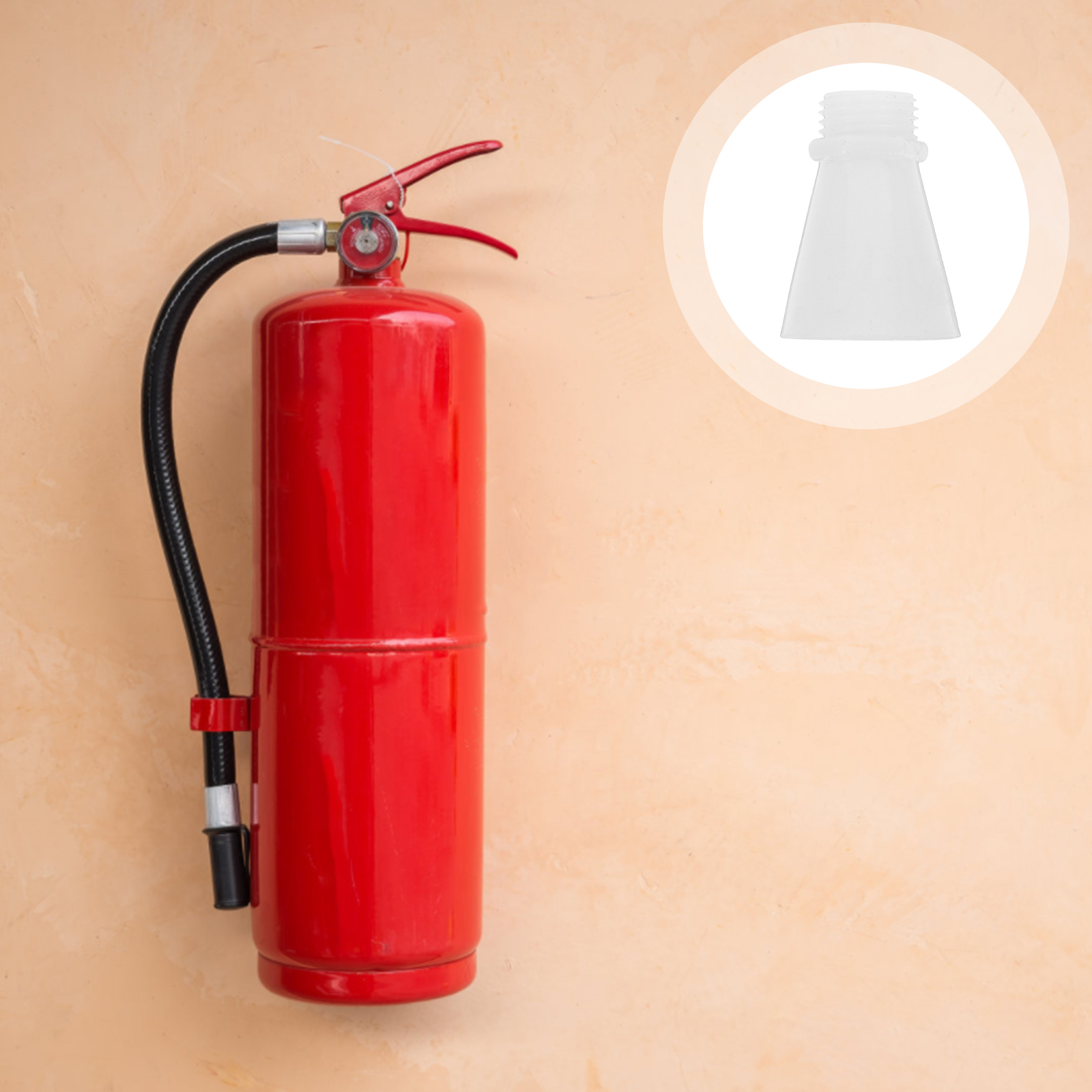 50 ugelli per estintore di ricambio da 1 kg, bocchino per tromba in plastica, leggero, compatto, facile da installare, sicuro