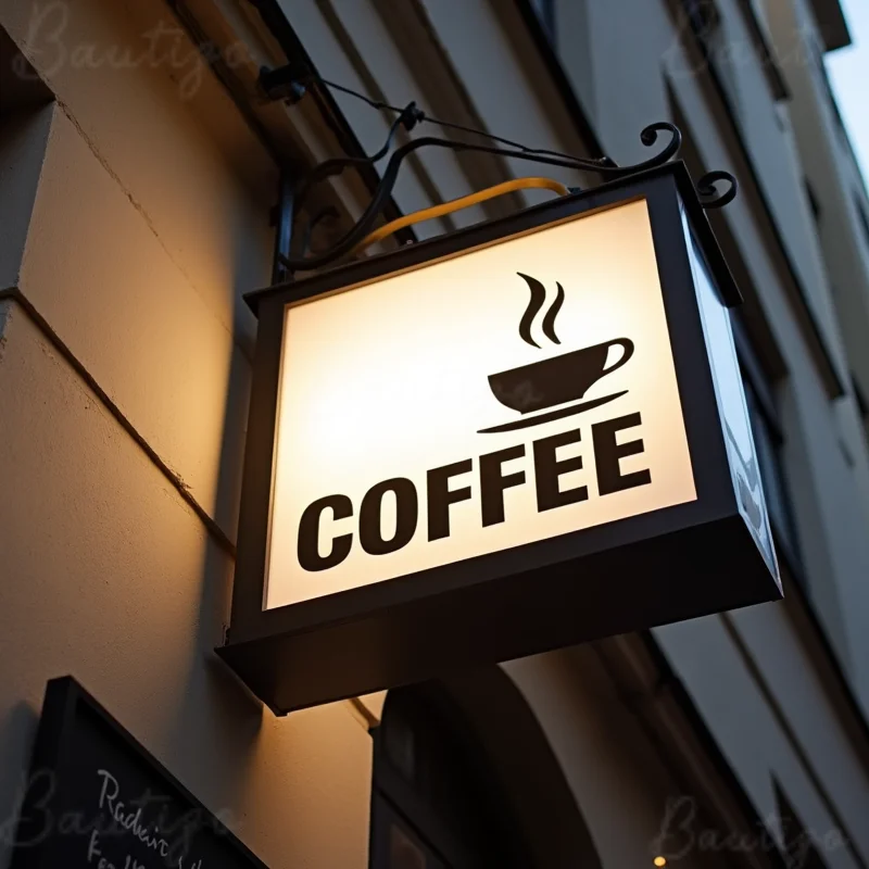 Custom Waterproof LED Light Box Outdoor Business Sign Acrylic Double Sided Storefront Signage Wall Mounted Advertising