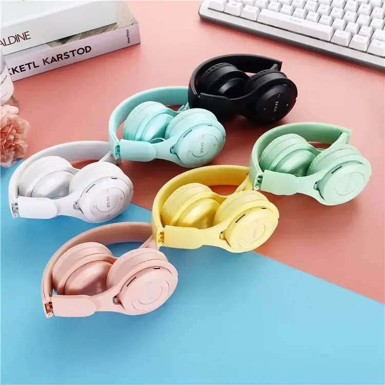 Składane sportowe słuchawki do gier Macaron Y08 Słuchawki Bluetooth Zestaw słuchawkowy Słuchawki stereo dla Androida IOS