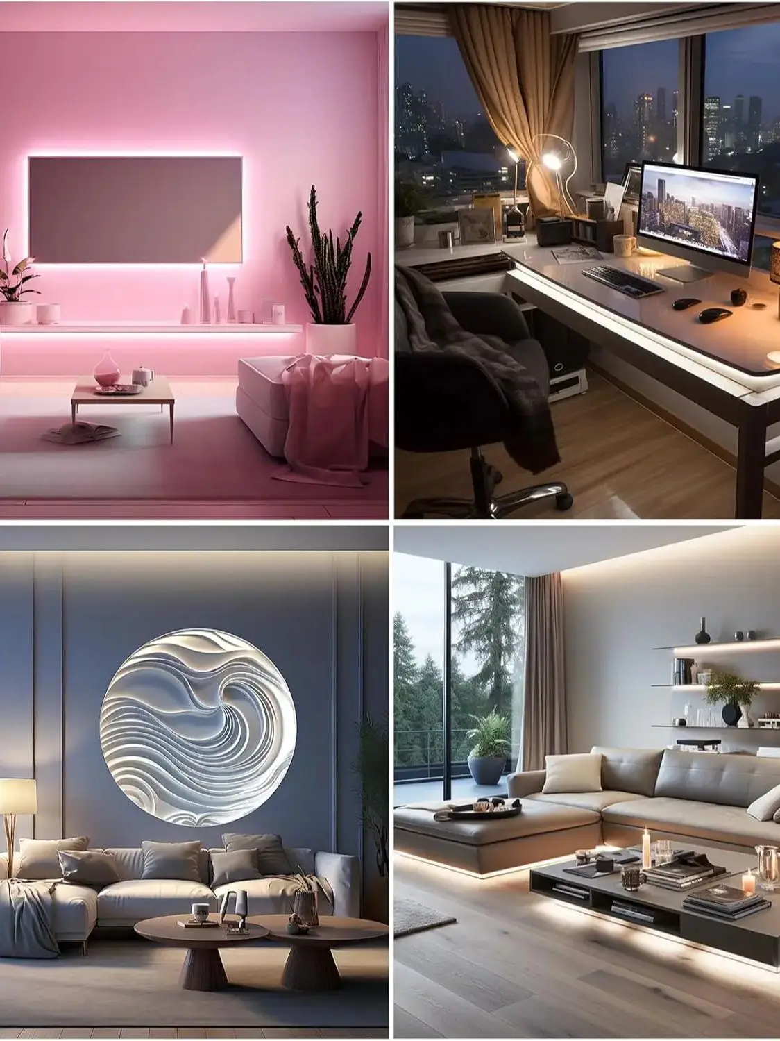 Tira de luces LED USB de 1M-5M, 5V, 320LEDs/M, Sensor táctil COB, lámpara regulable, cinta DIY, retroiluminación de espejo de TV, iluminación nocturna para cocina y habitación