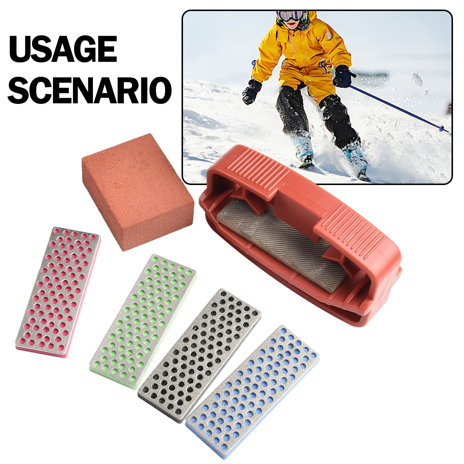 1 satz Skifahren Professionelle Messer Spitzer Diamant Spitzer Für Ski Kanten 240-1000 Grit Outdoor Spitzer Ski praktische teile