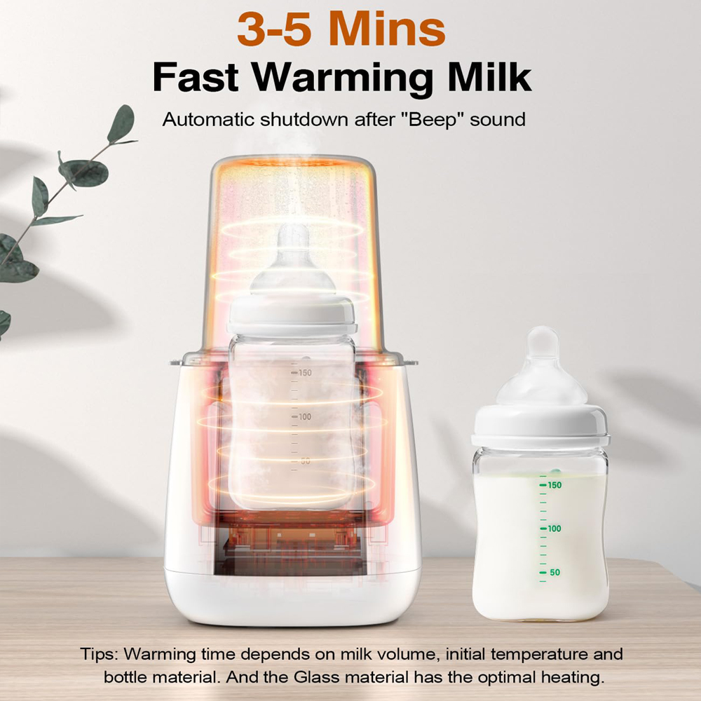 Newborn Baby Feeding Bottle Warmer & Sterilizers with Timer Accurate Temperature Control Food Milk Warmers Bottle Steriliser