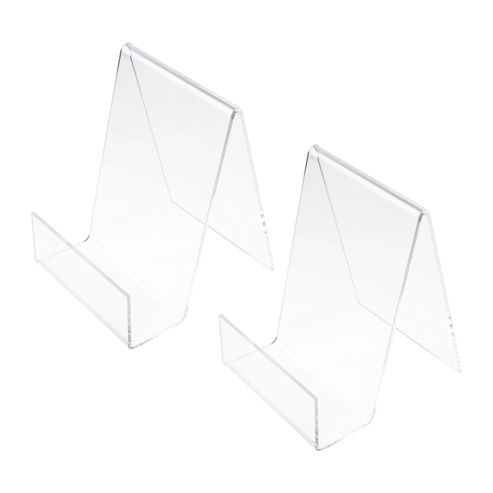 Soporte de acrílico para exhibición de cómics, marco transparente para ordenador portátil, 2 piezas