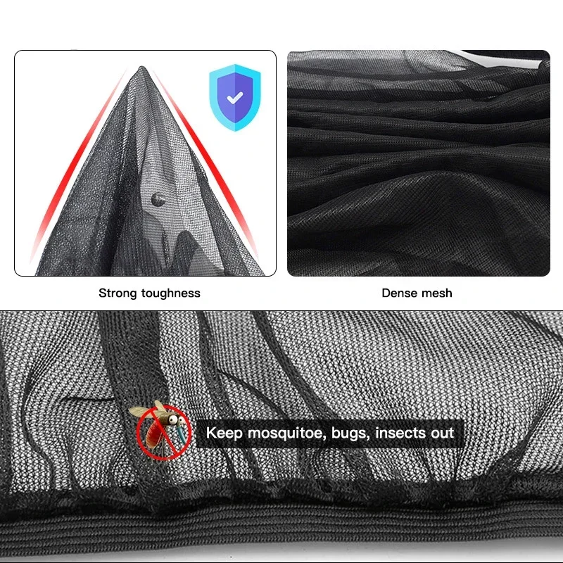 Car Sunshade Anti-mosquito Insulation UV Protective Glass Sunscreen Mesh Reflective Sunshade Protective Window Film For SedanSUV