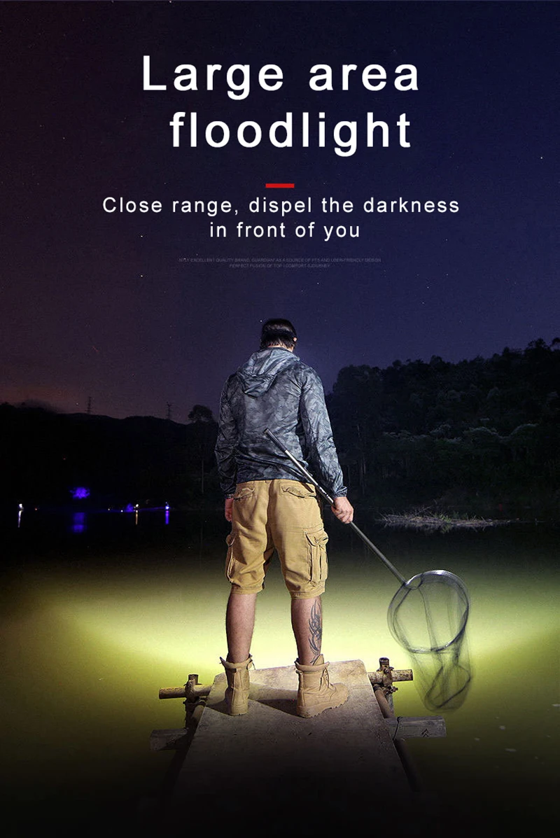 5LED USB Rechargeable Headlamp Portable Headlight Built In Battery Portable Working Light Fishing Camping Head Light For T