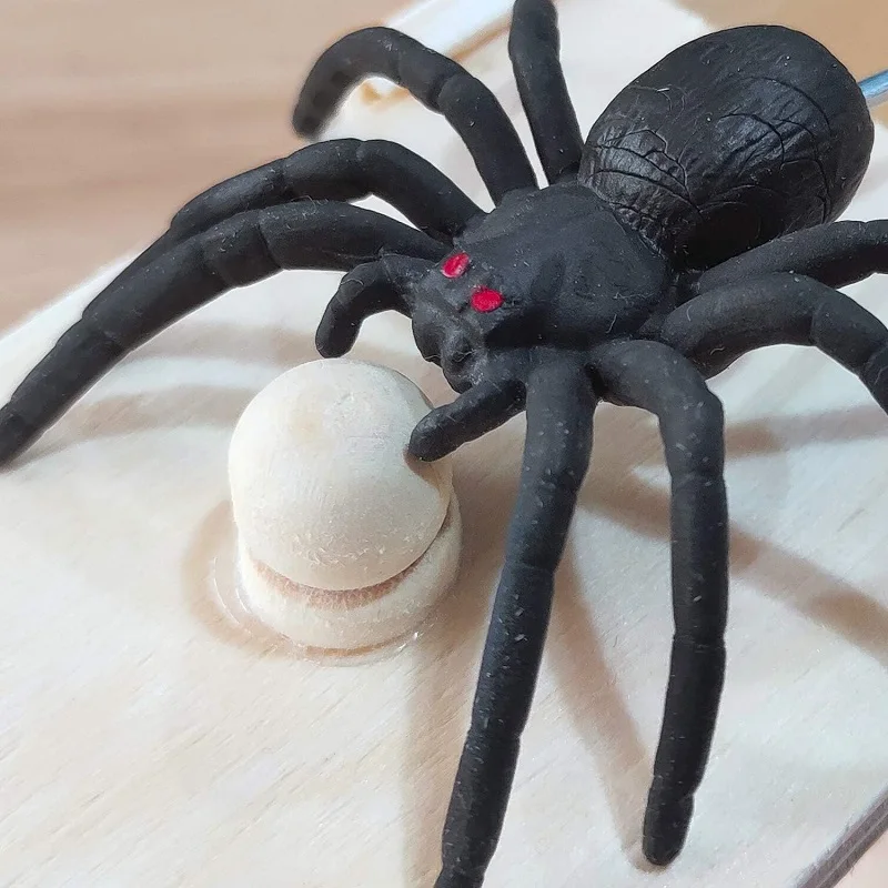 Spider Scare Prank กล่อง Pop Out ยางแมงมุมไม้ Scare กล่องเกมเด็ก Surprise Joke Prank Trick ของเล่นเด็ก Hallowe ของขวัญ