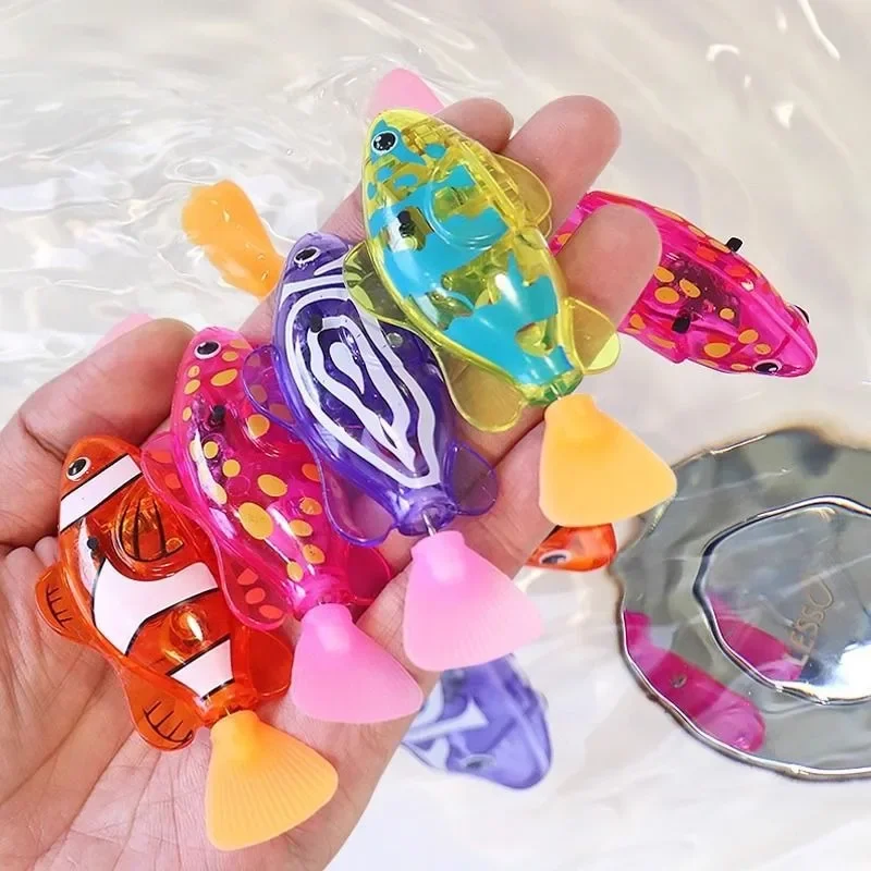 Natação robô palhaço peixe água brinquedos coax bebê para banhar simulação brinquedos de banho indução elétrica eletrônico peixe natação brinquedos