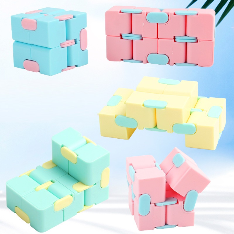 Cảm Giác Đồ Chơi Đậu AntiStress Co Giãn Dây Đẩy Squishy Dây Chuyền Bật Cube Rainbow Bóng Mini Bóp Đồ Chơi Dành Cho Người Lớn Trẻ Em quà Tặng