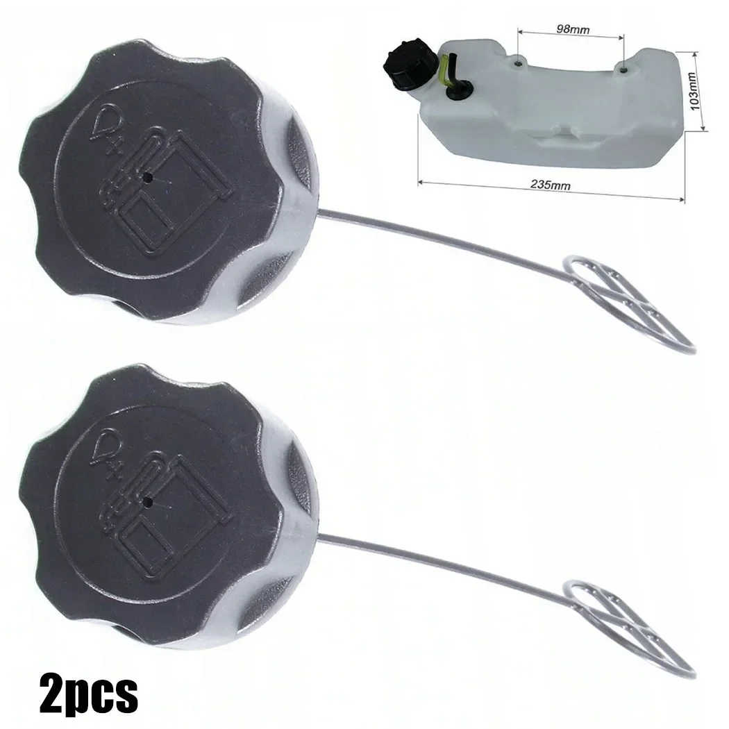 Tapa de tanque de gasolina multicombustible, accesorios para desbrozadora, Parkside para Fuxtec Güde Rotfuchs, piezas de cortadora de jardín, 2 uds.