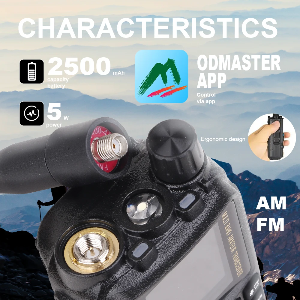 TIDRADIO H3 Walkie Talkie Tweerichtingsradio Telefoon APP Draadloze programmering Dual PTT Air Band Lange afstand radio USB-C Programmering