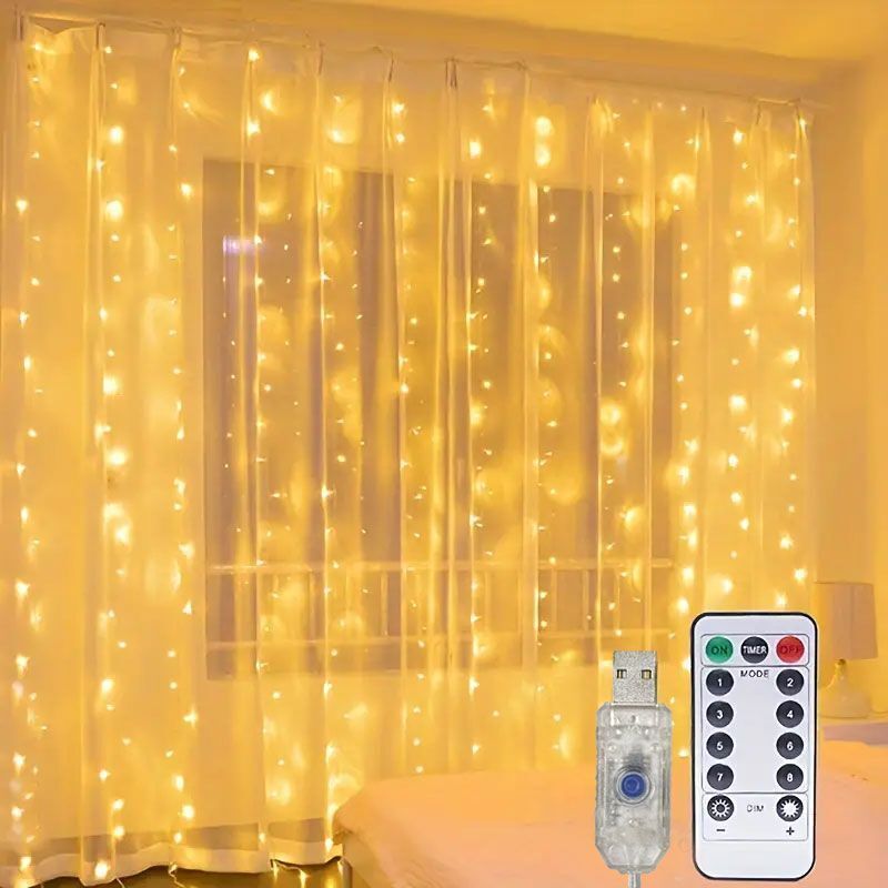 LED Vorhang Lichter USB warme Fee Lichterketten Festival Beleuchtung Regenbogen Fenster Lampe Home Schlafzimmer Hochzeit Weihnachts dekoration